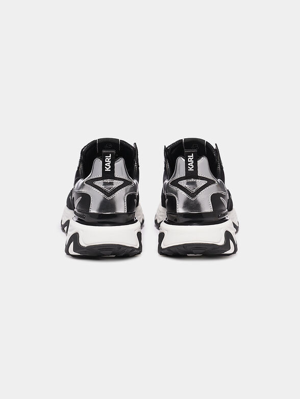 BLAZE Black sneakers with silver panels - 3