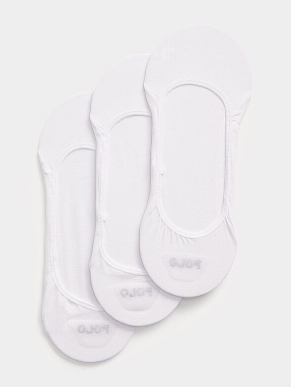 Set of three pairs of white socks - 1