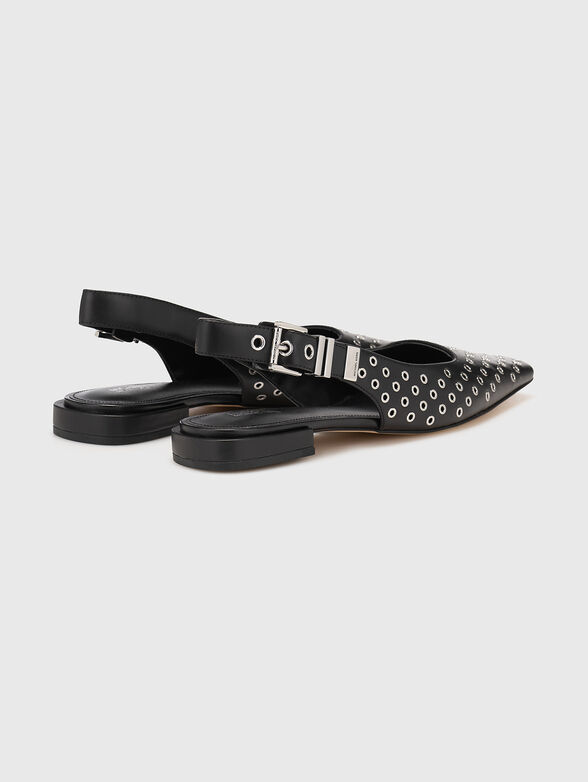 Leather ballet flats - 3