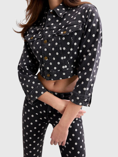 Dot cropped jacket - 4