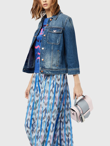 T-shirt with logo print and sequins - 5