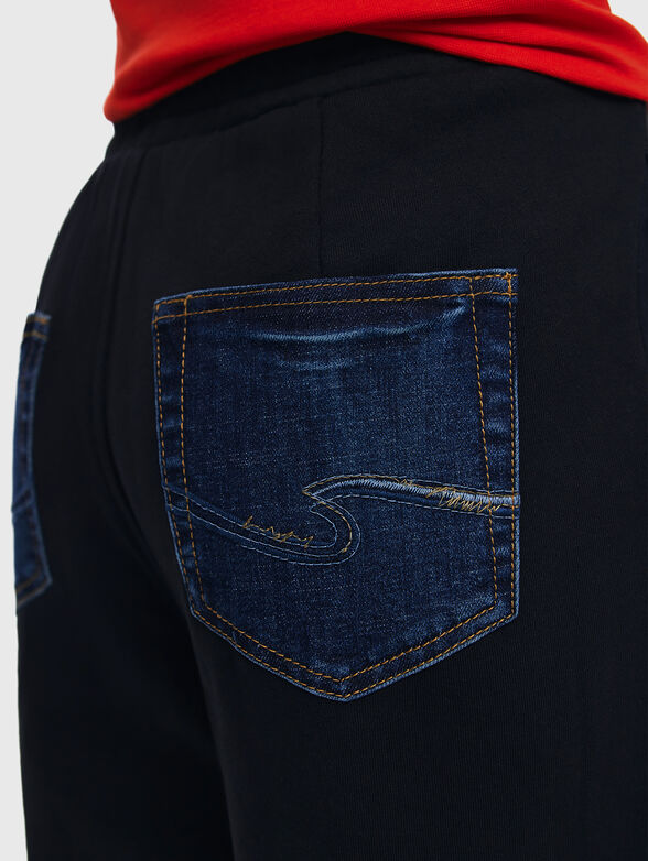 KIMY pants with contrasting textures  - 3