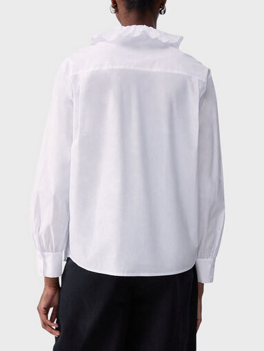 Cotton shirt with ruffles - 3