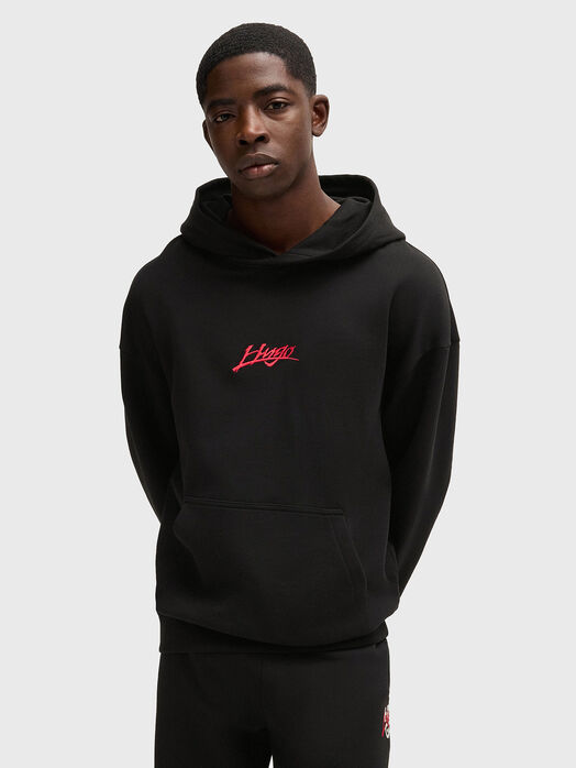 Sweatshirt with accent back