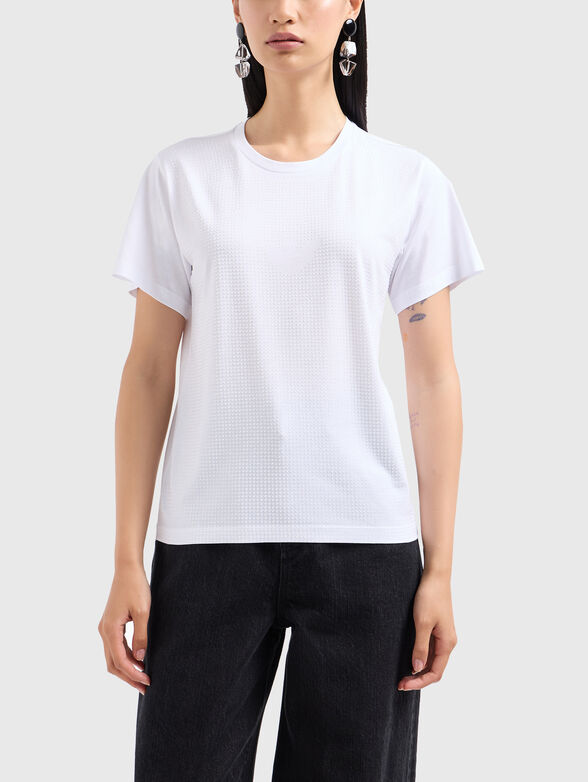 T-shirt with appliqu&eacute;d rhinestones - 1