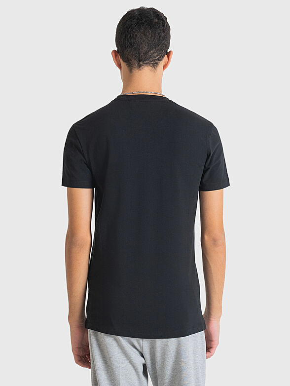 Black T-shirt with logo detail - 2