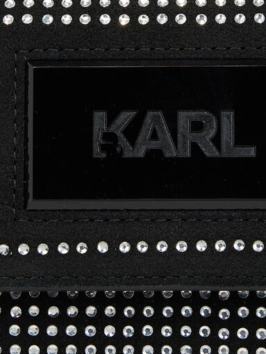ICON K crossbody bag with appliqued crystals - 4