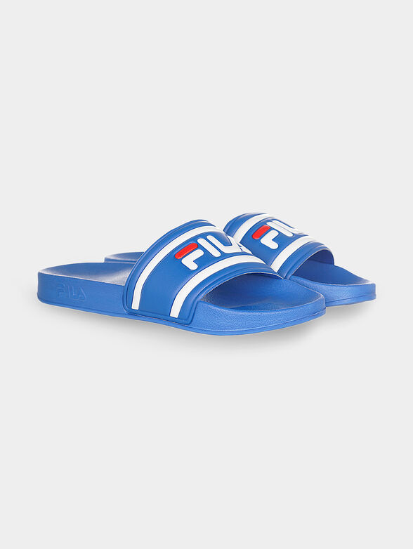 MORRO BAY black slippers with maxi logo - 2