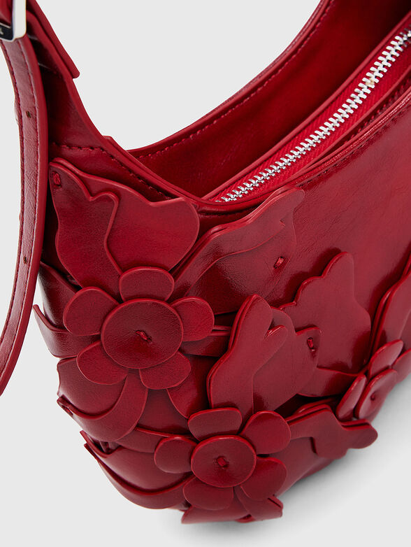 Small floral appliqu&eacute; bag - 5