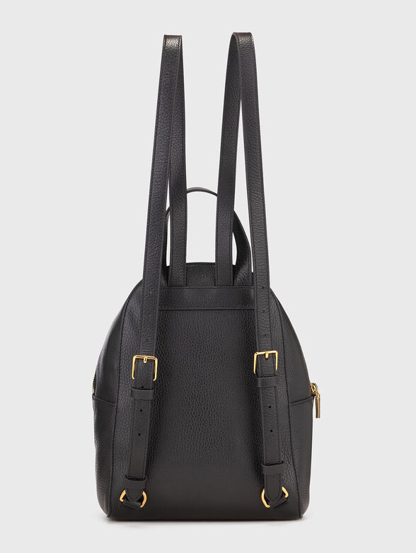 Leather backpack with gold details - 2