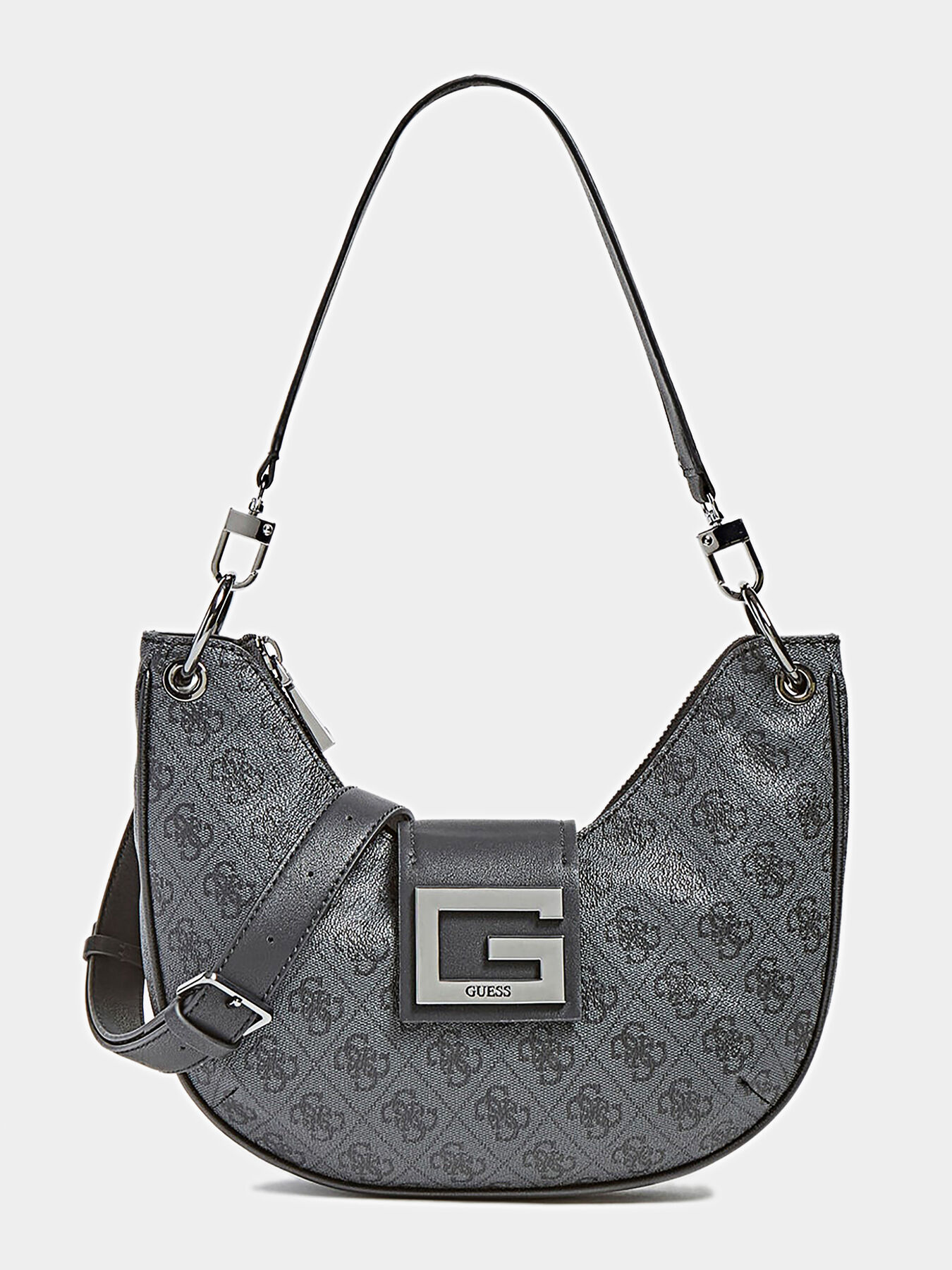 BRIGHTSIDE Hobo bag with logo print brand GUESS Globalbrandsstore en