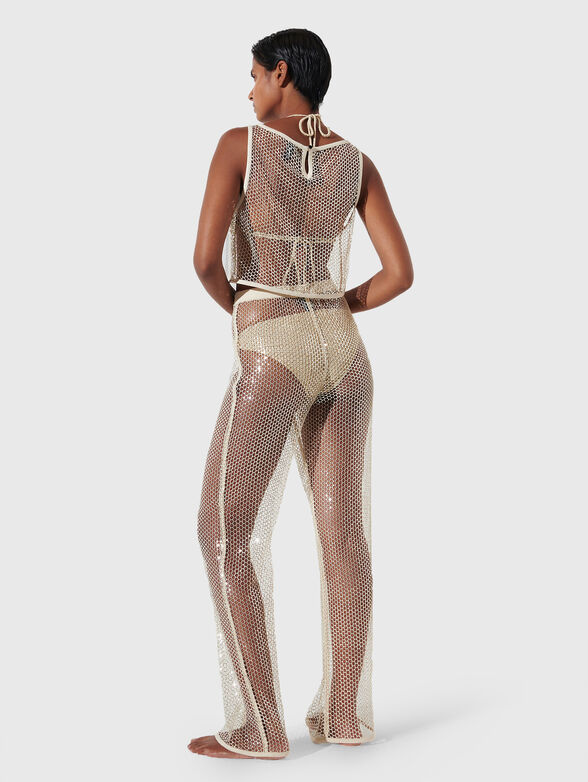 Pants with appliqu&eacute;d sequins - 2
