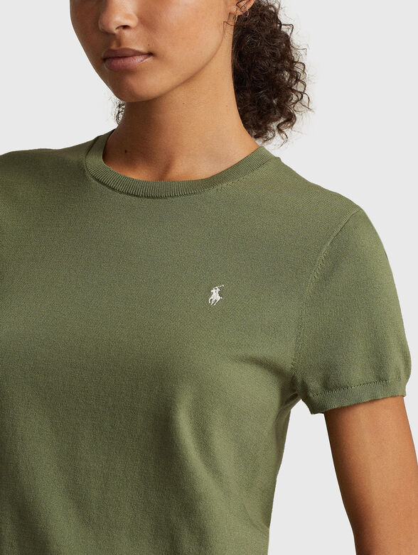 Fine-knit T-shirt  - 4