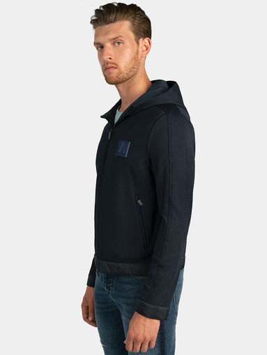 Dark blue hooded jacket - 5
