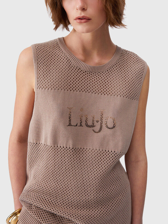 Openwork knit top - 4