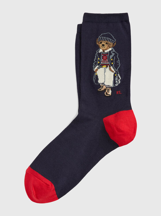 Socks with Polo Bear embroidery - 1