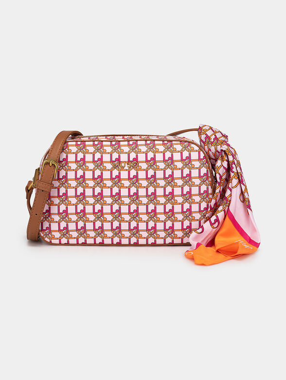 Crossbody bag with logo print and a scarf - 1