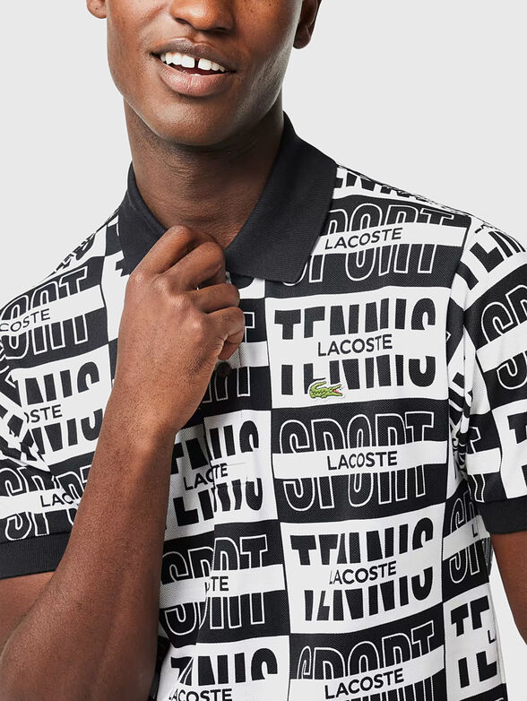 L.12.12 all-over-print polo shirt  - 4