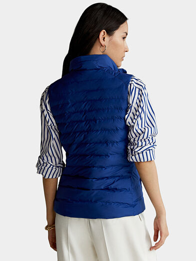 Padded vest with logo embroidery - 2