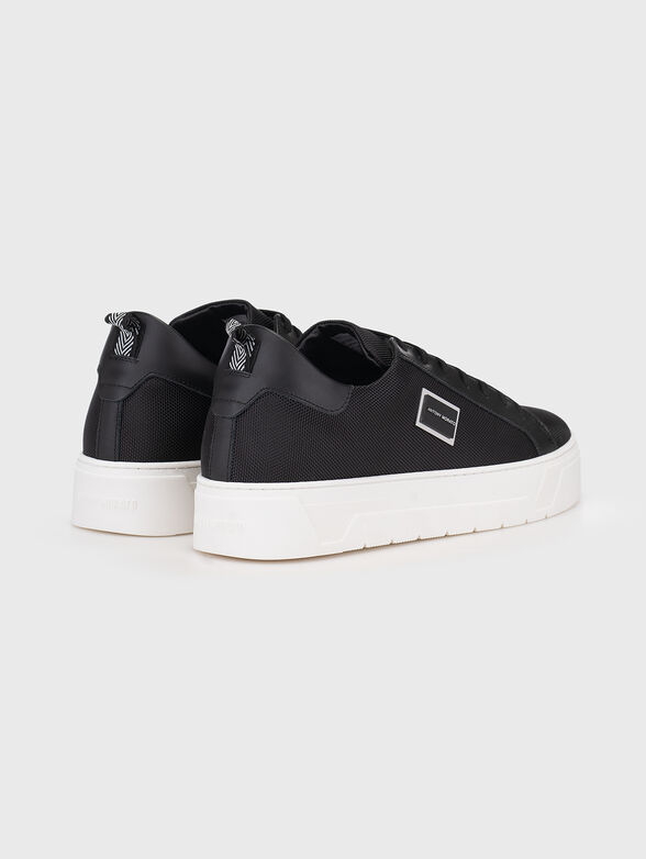 Black sneakers with logo detail - 3