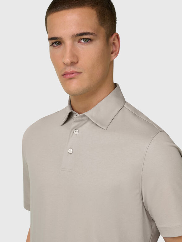 Polo shirt made from a silk and cotton blend - 4