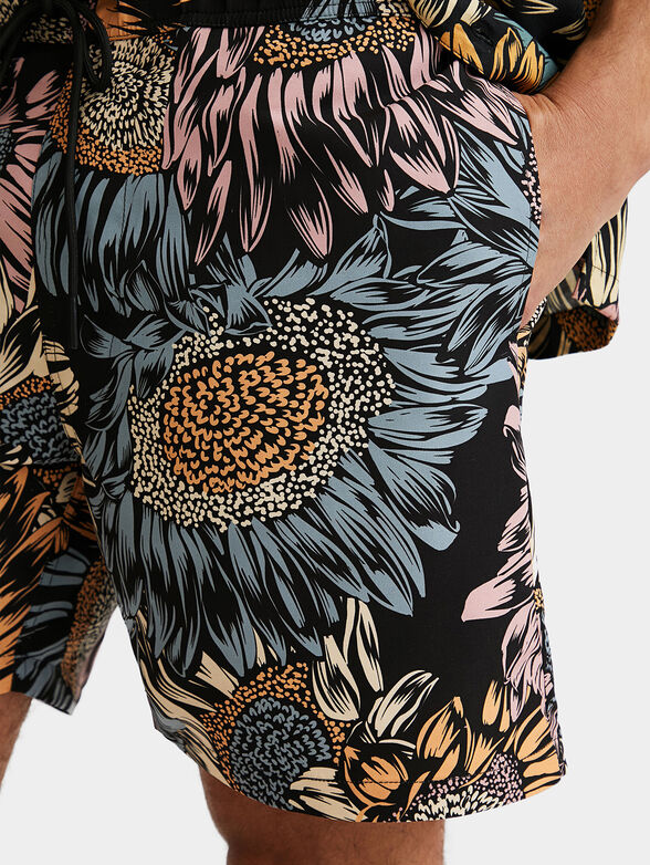 Floral print swim shorts - 3