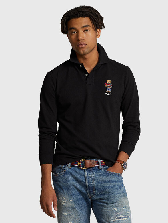 Cotton long sleeve Polo-Shirt  - 1