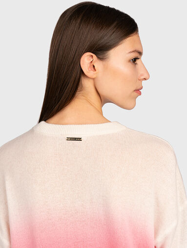 Cashmere sweater with ombre effect - 5