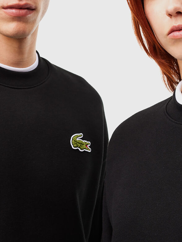 Cotton sweatshirt with accent logo - 3