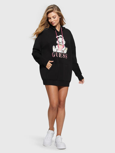Sweatshirt type dress with logo detail - 5