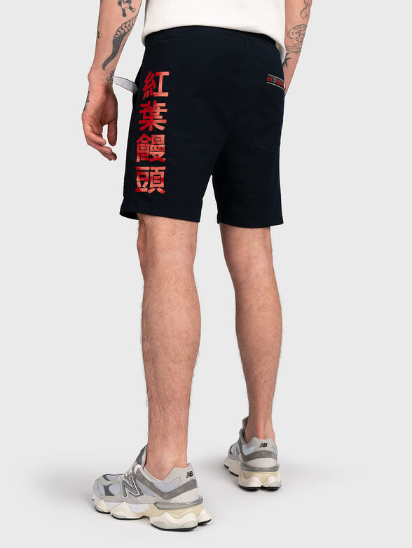 SH015 shorts with contrasting print  - 2