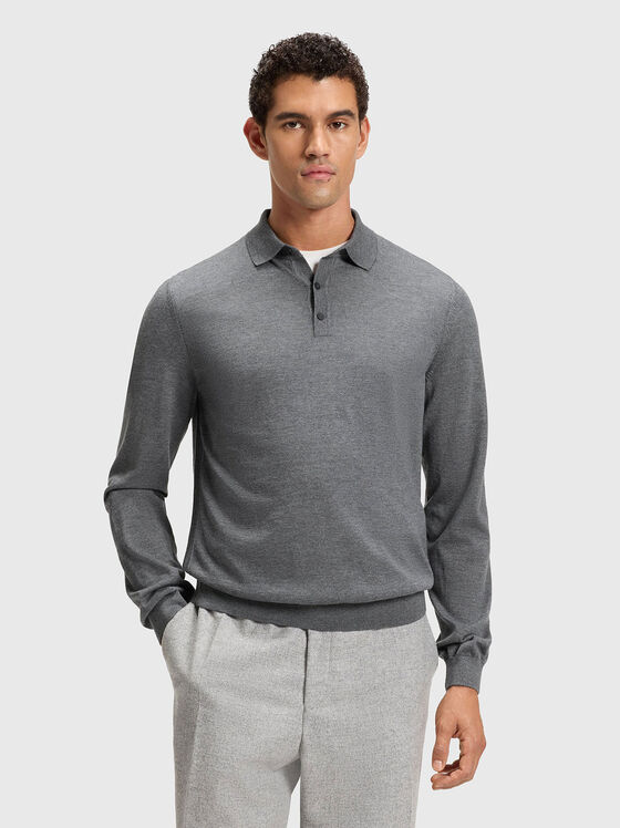 LANCIONE slim-fit wool sweater - 1