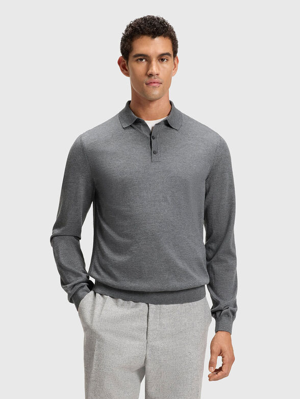 LANCIONE slim-fit wool sweater - 1