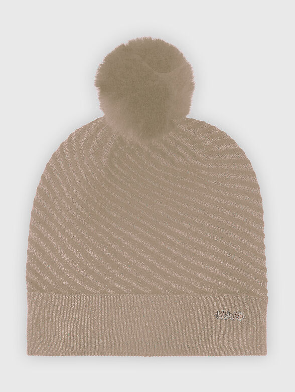 Hat with pompom  - 1