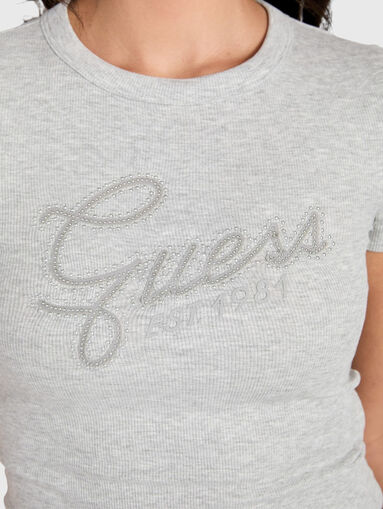 T-shirt with appliqu&eacute;s rhinestone - 5