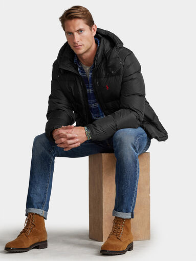 Padded jacket with removable hood - 4