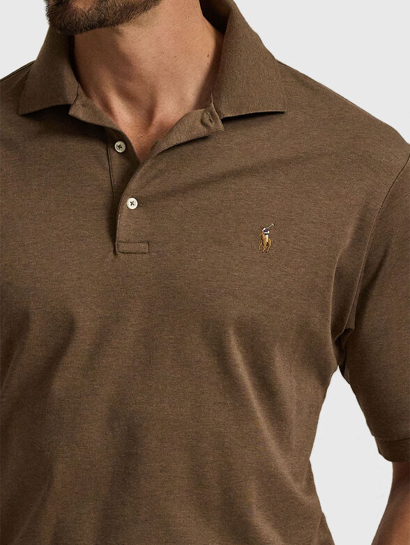 Polo shirt with short sleeves and embroidered logo - 4