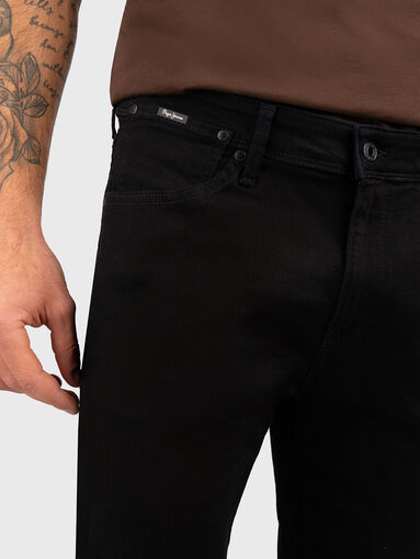 MASON black jeans with logo patch - 4