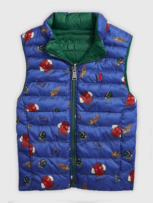Padded reversible sleeveless jacket - 5