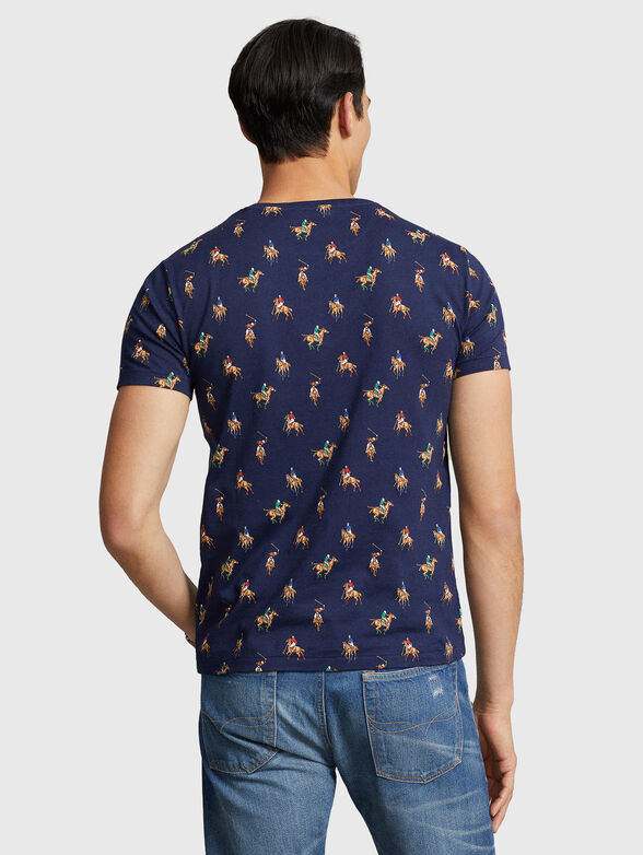 Monogram-logo print T-shirt  - 3