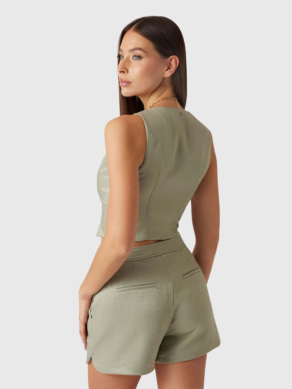 CAMILLE slim vest with buttons - 3