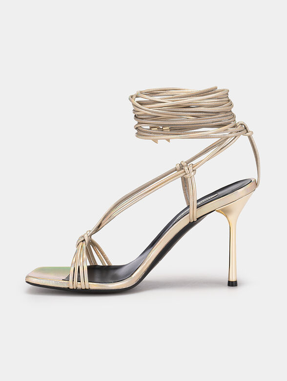 Gold-colored GALA  high-heels - 5