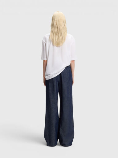 Blue cotton T-shirt - 3