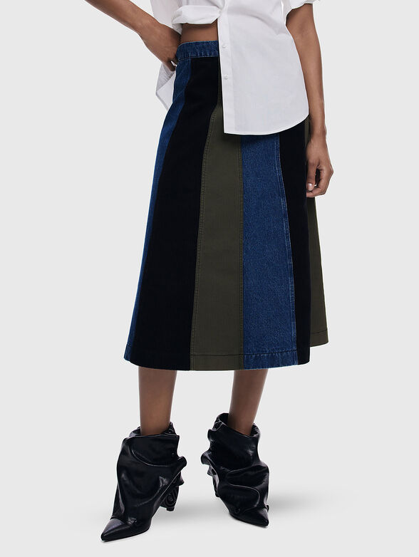 Patchwork midi skirt - 1