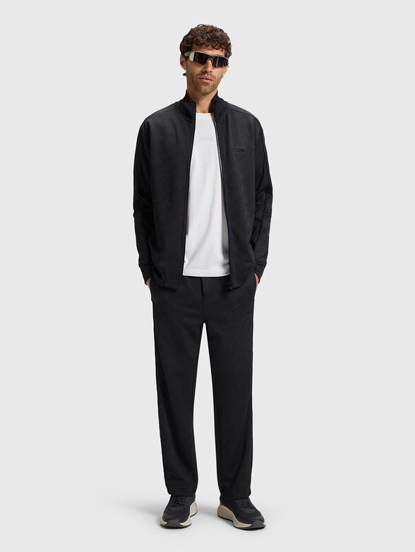 Sweatshirt with zip and logo detail - 2