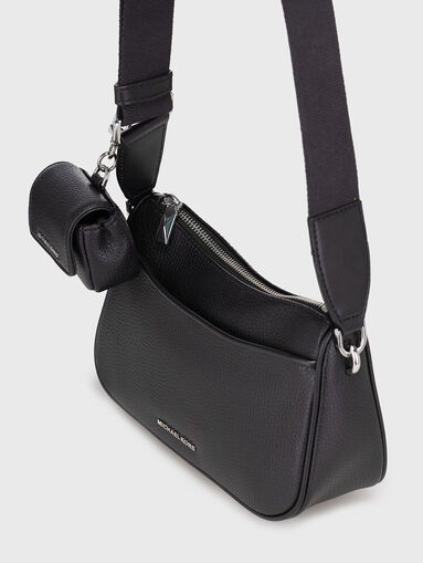 Leather crossbody bag with detachable wallet - 5