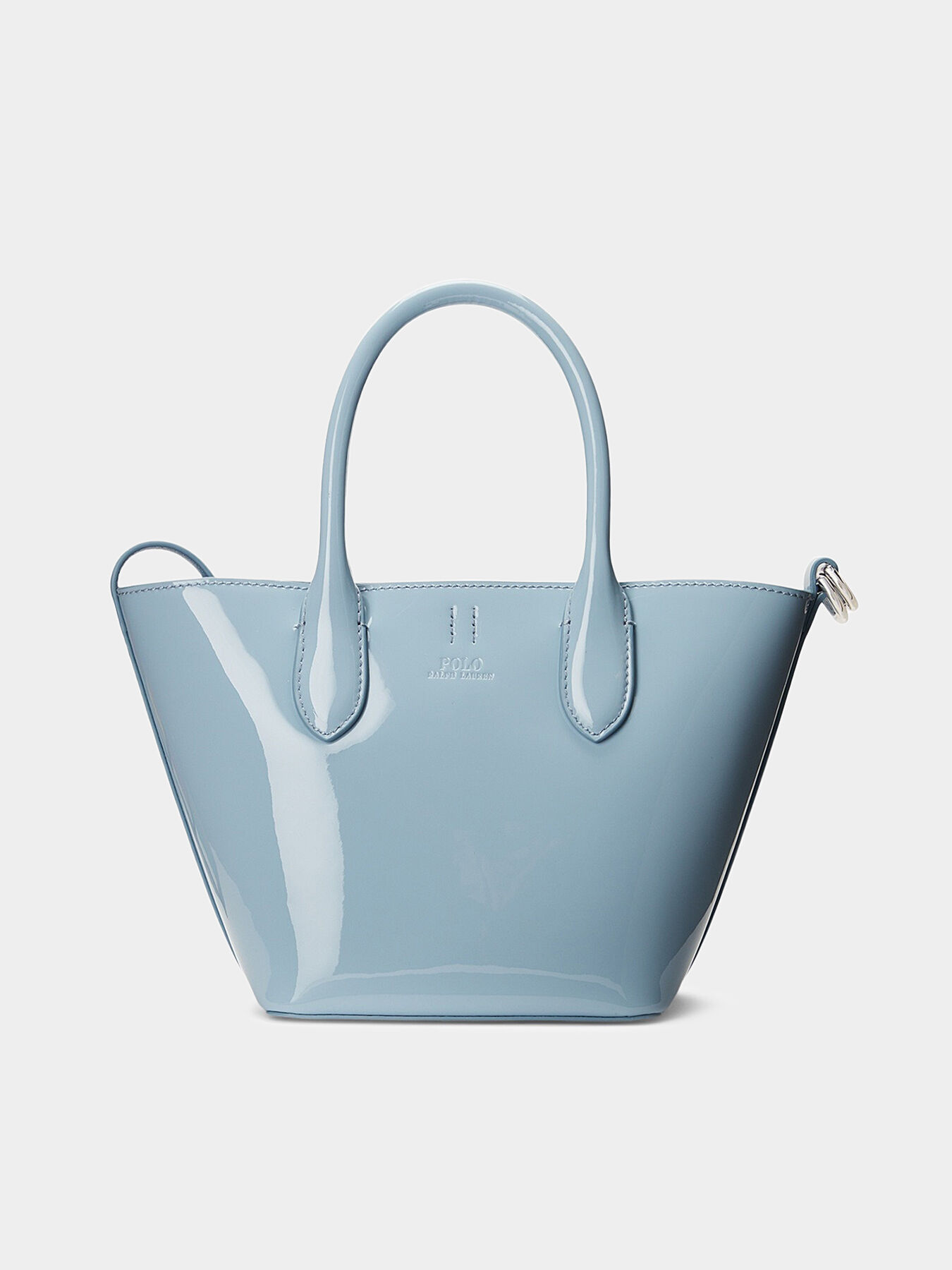 Small shopper bag in light blue color brand POLO RALPH LAUREN