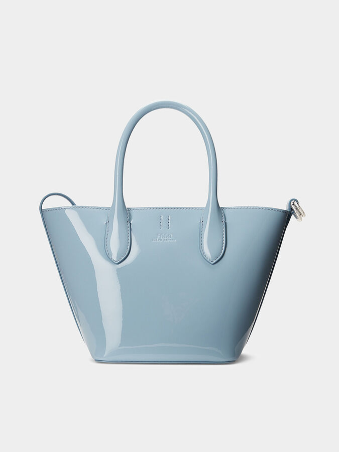 Small shopper bag in light blue color brand POLO RALPH LAUREN 