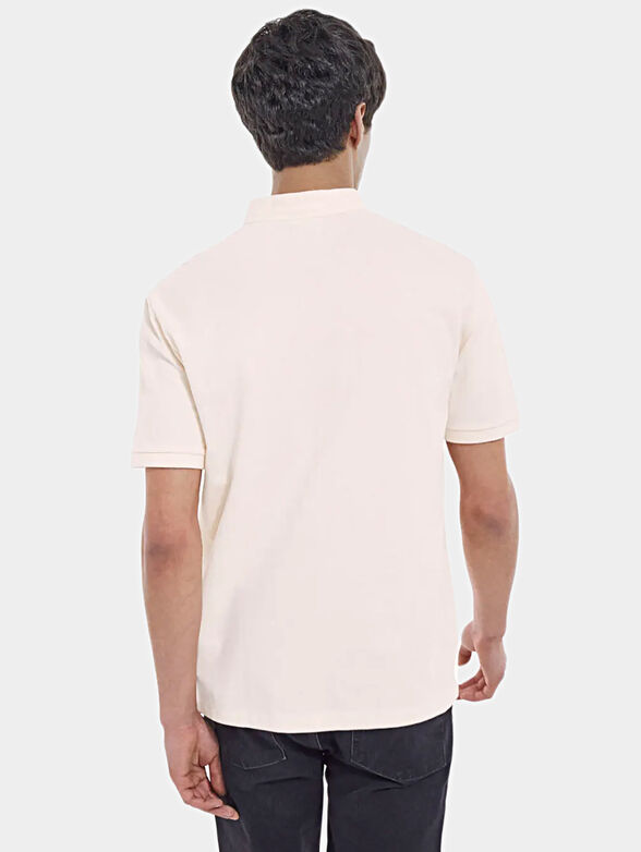 Black polo shirt with officer collar - 3
