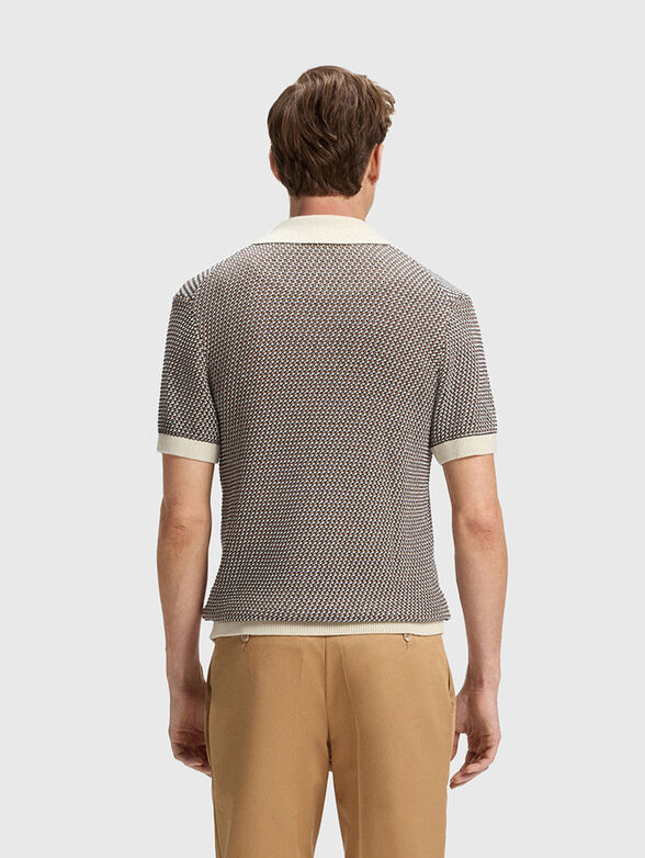 Cotton vest with short sleeves and buttons - 3